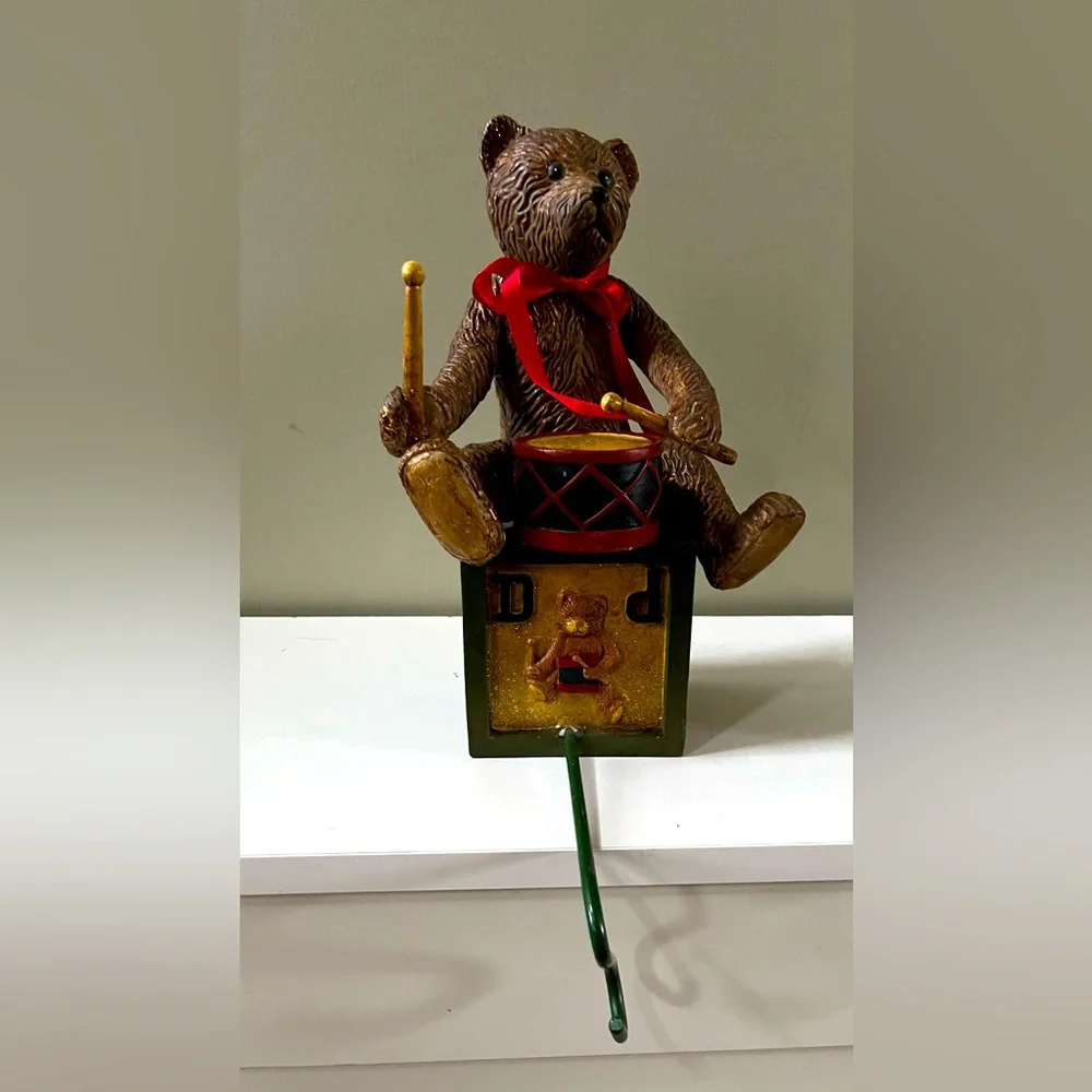 Vintage Teddy Bear on Alphabet Box 
